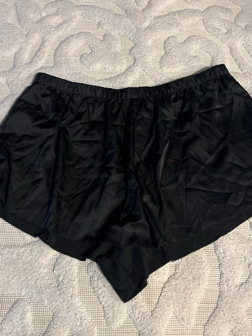 Colsie Black Satin Sleep Shorts